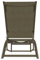 Kendall Sling Stackable Outdoor Chaise Lounge, Elevation Stone/Beachwood
