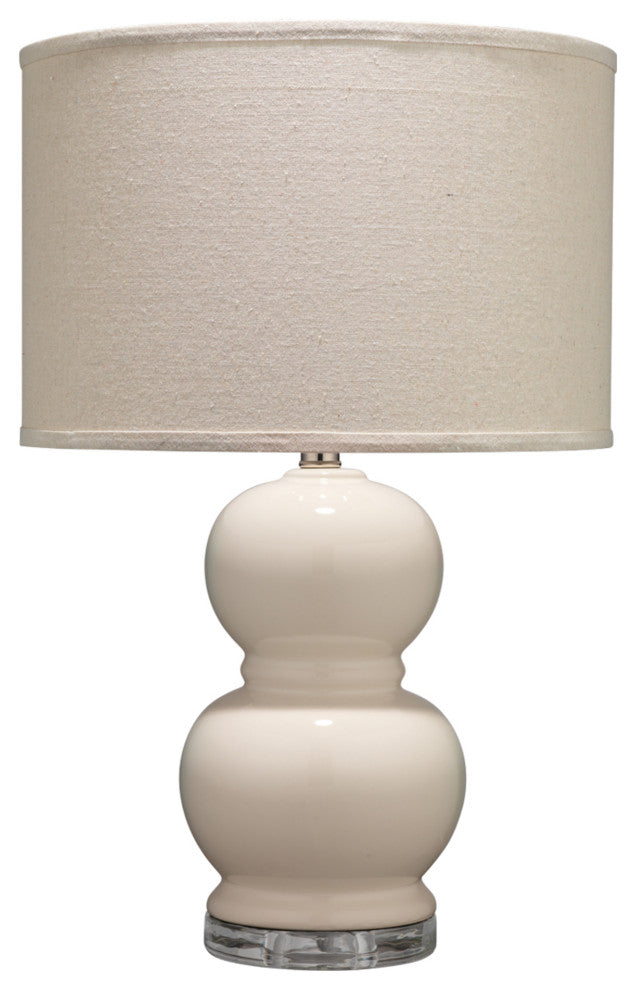 Cream Glass Bubble Table Lamp