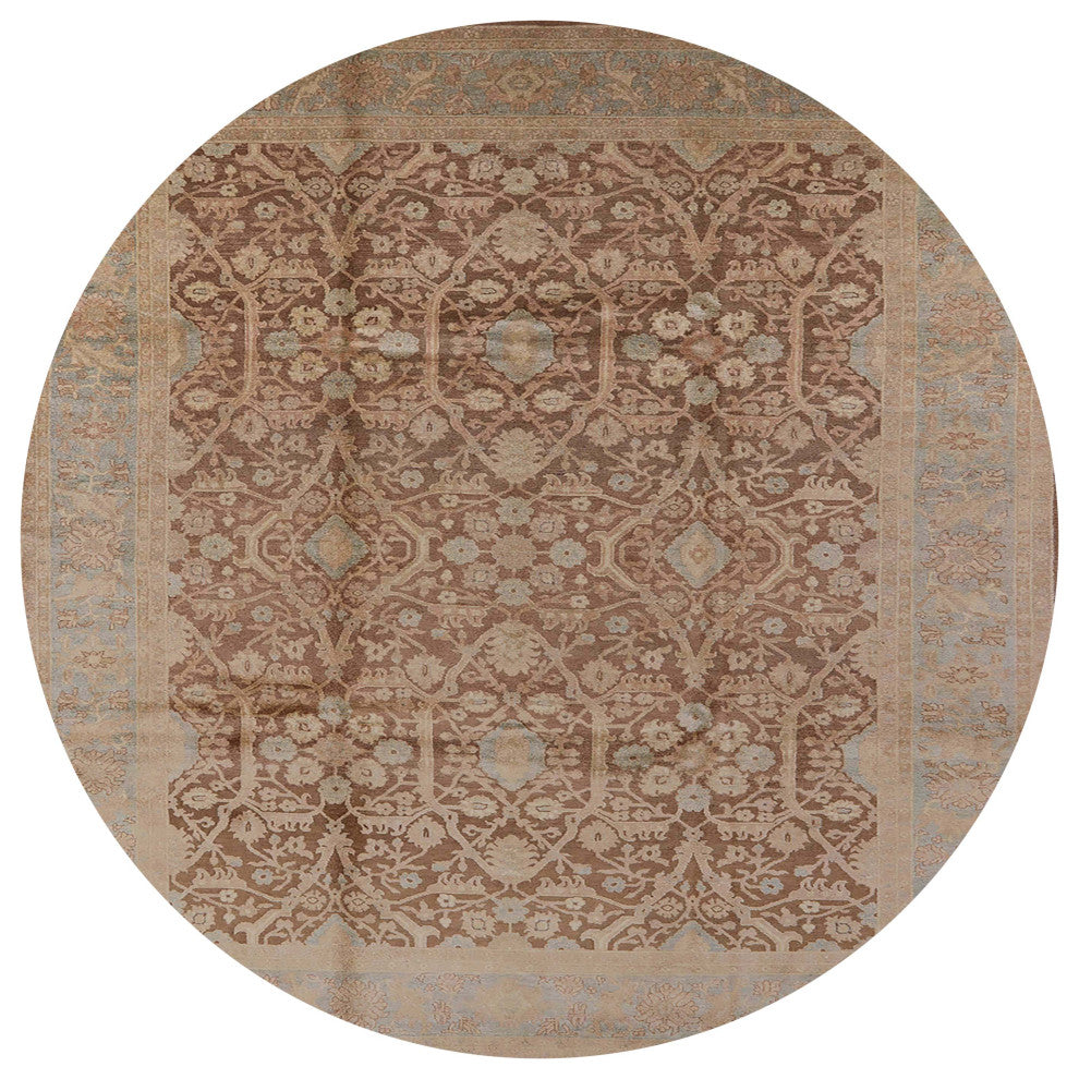 Ahgly Company Indoor Round Mid-Century Modern Area Rugs, 5' Round