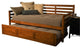 Kodiak Furniture Twin Size Daybed in Wood - Easy Assembly - Brown