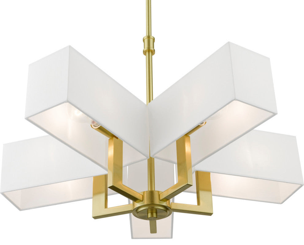 Rubix 5 Light Black Chandelier