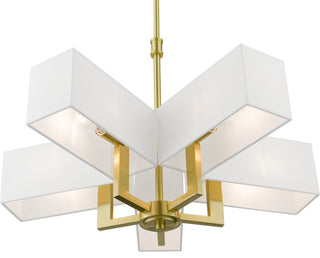 Rubix 5 Light Black Chandelier