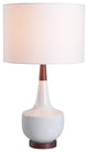 Kenroy 34224WH 1-Light Accent Lamp, Tessa
