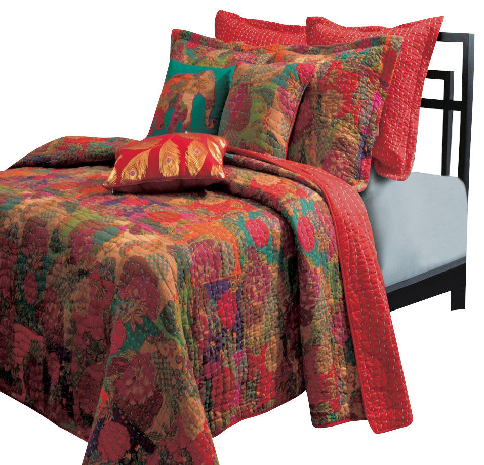 Greenland Home Jewel Quilt And Sham Set, 3-Piece  King