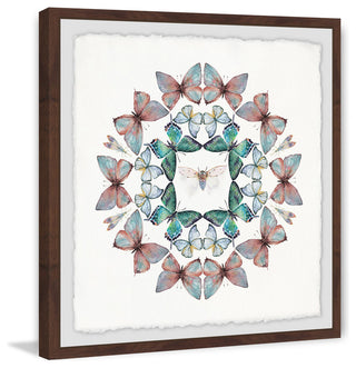 "Bug in the Middle" Framed Painting Print, 18"x18"