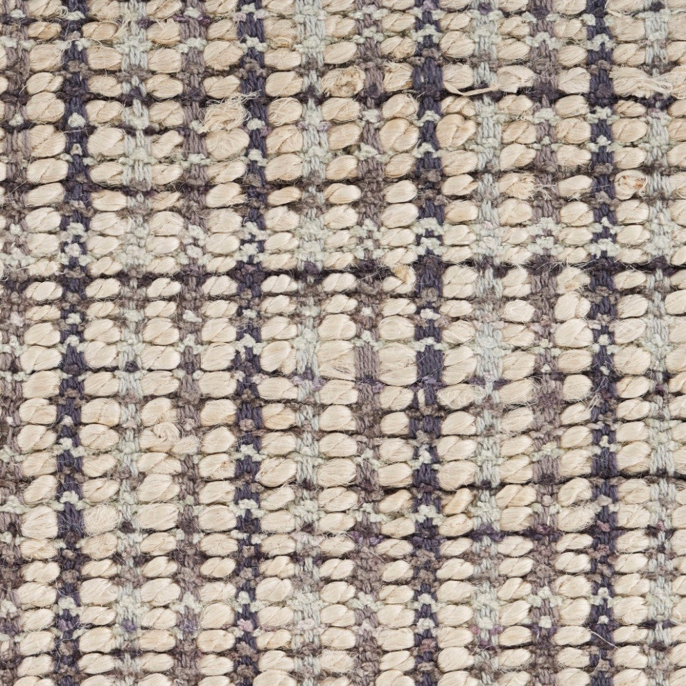 5" x 8" Brown and Beige Toned Jute Area Rug