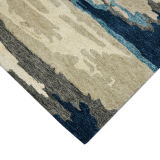Abstract Gunter Area Rug, Blue, 4' x 6', Abstract