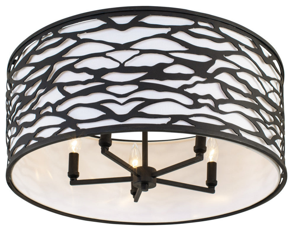 Kato 5-Lt Convertible Semi-Flush/Pendant - Carbon