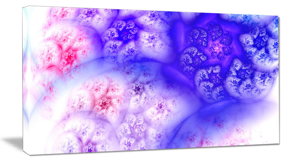 Light Blue Magic Stormy Sky, Abstract Canvas Art Print, 40x20