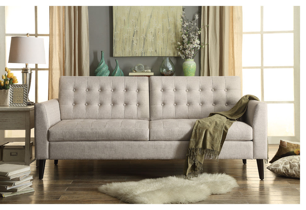 Estrella Tufted Sofa, Beige