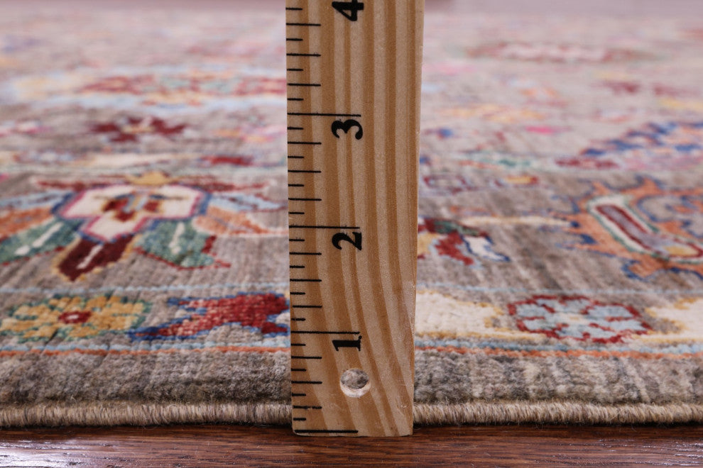 Peshawar Hand-Knotted Wool Rug 6' 1" X 8' 10" Q10090