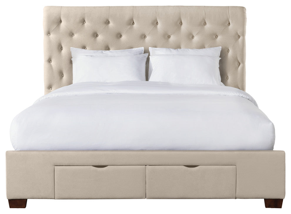 Picket House Furnishings Jeremiah King Upholstered Storage Bed