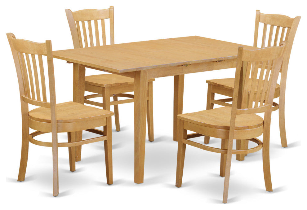 5 Pc Kitchen Table Set - Kitchen Table And 4 Dining Chairs