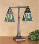 Meyda Lighting 48200 20"H VALENCIA Mission 2 Arm Desk Lamp