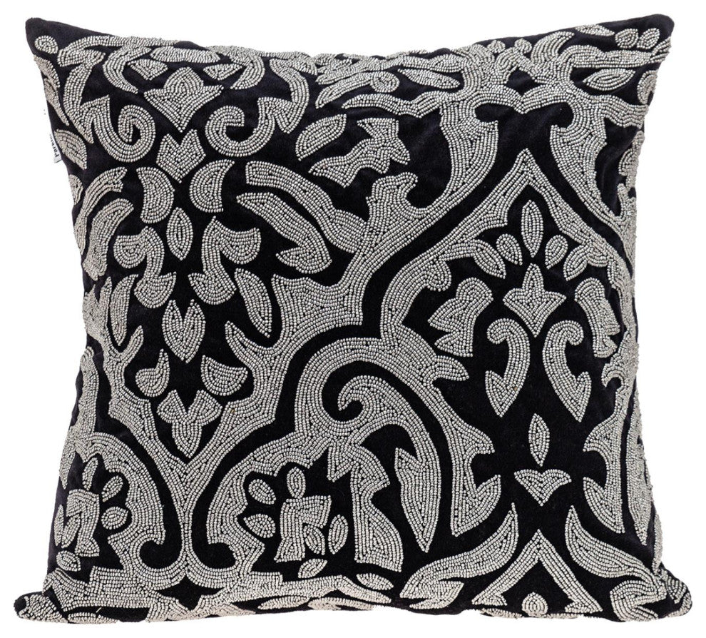Parkland Collection Carmela Black Throw Pillow