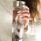 Water Bottle, VitaJuwel ViA Gemwater Bottle, White Loop Caps, Golden Moments