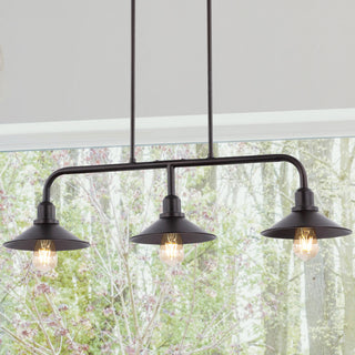 Cade 3-Light Metal LED Pendant, Oil Rubbed Bronze, Width: 34.25"
