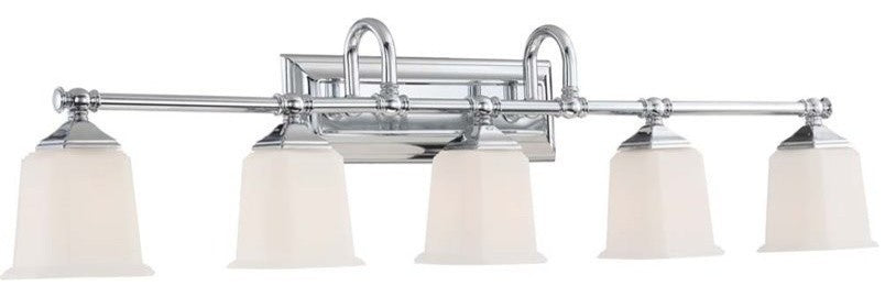 Quoizel NL8605C Five Light Bath Fixture Nicholas Polished Chrome