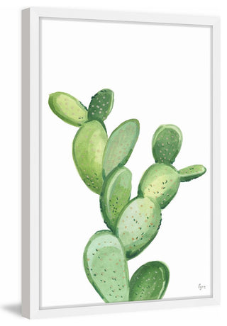 "Jade Cactus" Framed Painting Print, 24"x36"