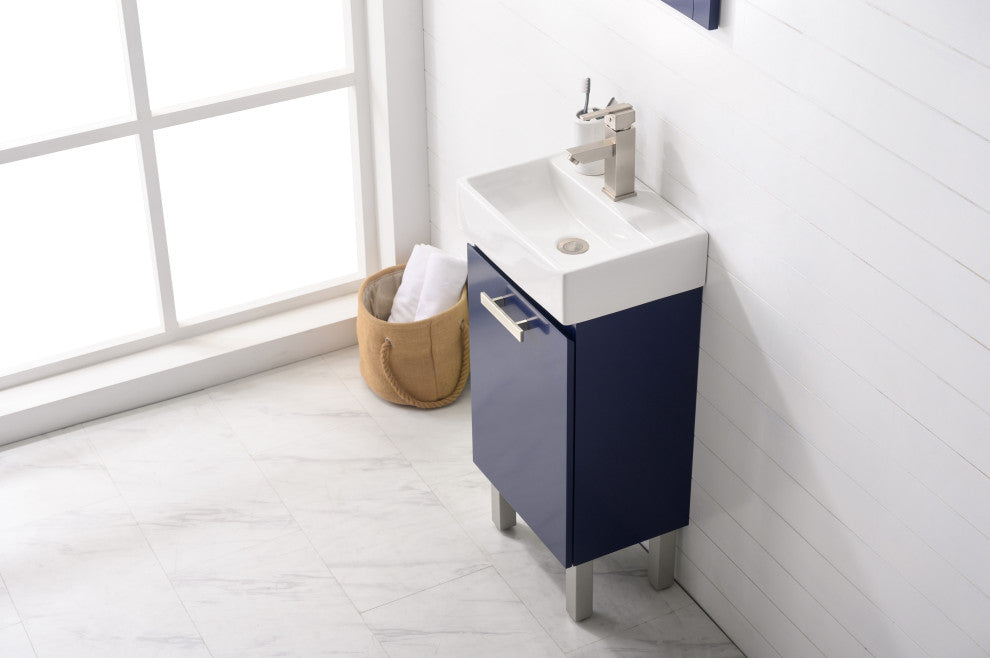Stella Modern Blue 16.5" Single Sink Vanity