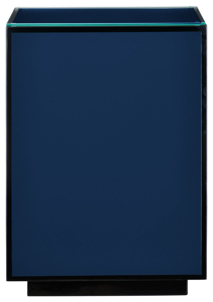 Navy Lacquer Side Table