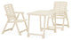 Vidaxl 3-Piece Folding Bistro Set Plastic White