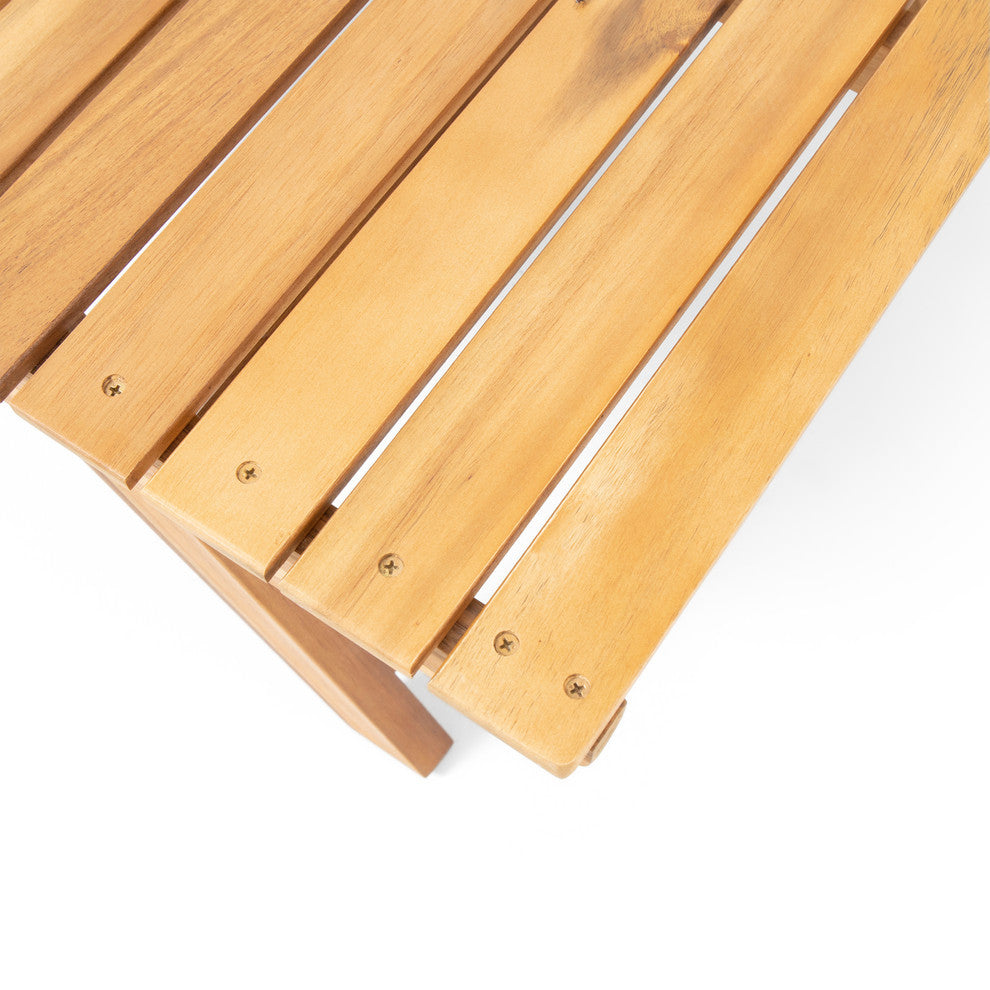 Kailee Outdoor Wooden Side Table, Teak