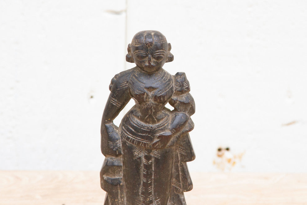 Antique Indian Carved Altar Figure
