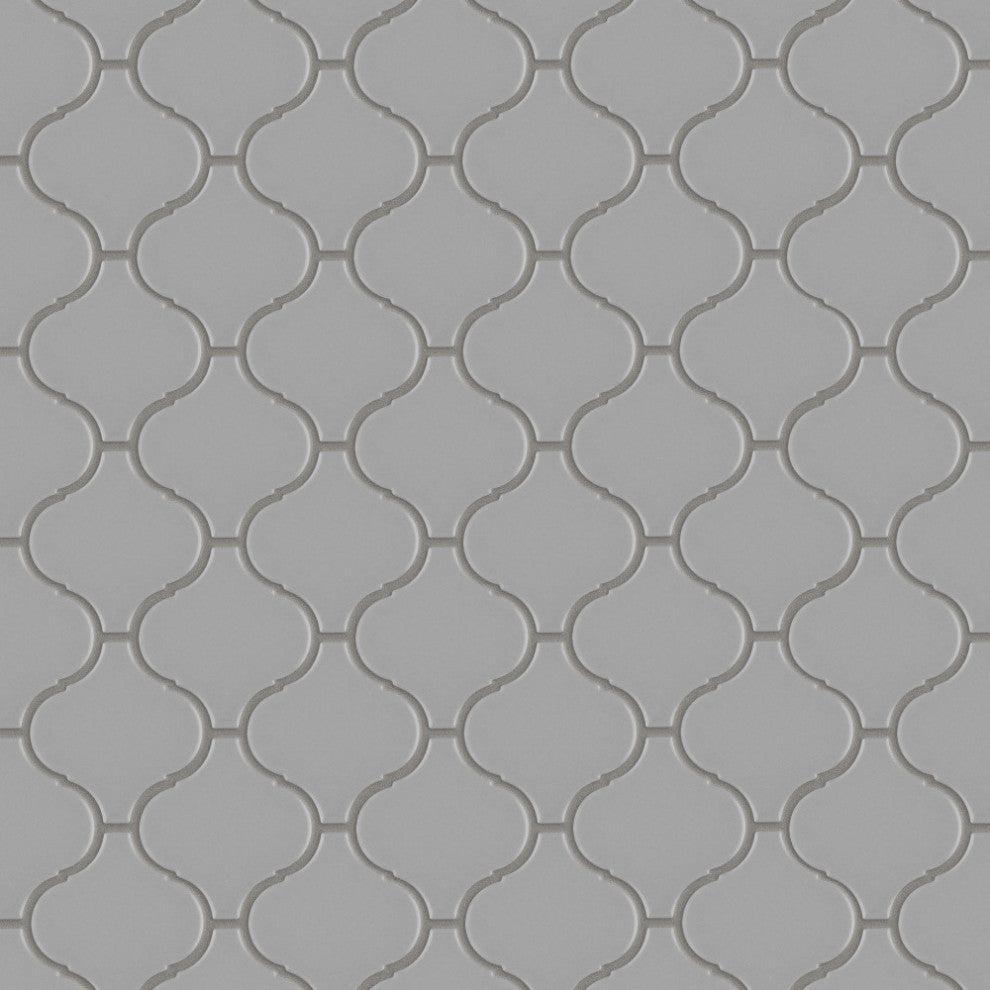 Metro Lantern Matte Light Grey Porcelain Floor and Wall Tile