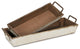 Tapered Wooden Desk Organizers, Set of 2