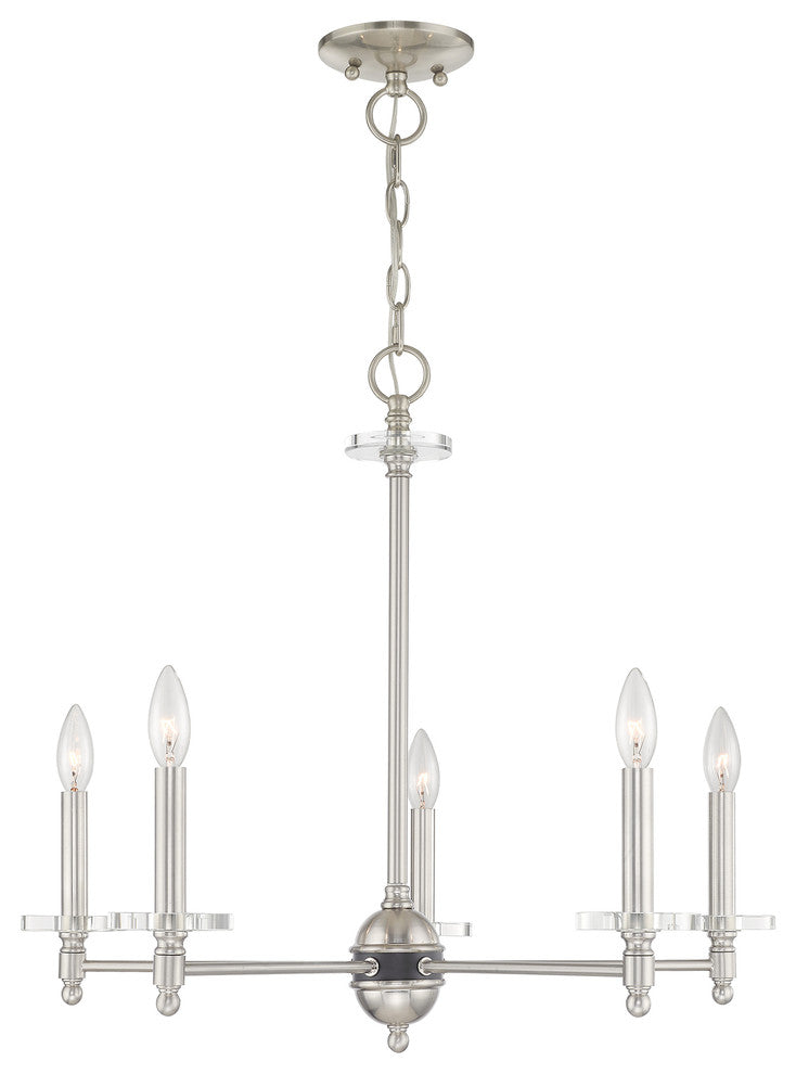 Livex Lighting Brushed Nickel 5-Light Chandelier