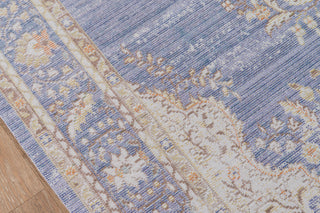 Isabella ISA-1 Machine Made Area Rug, Periwinkle, 5'3"x7'3"