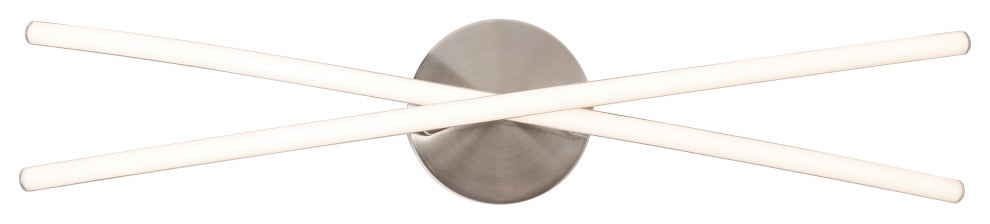 Lock 24" LED Vanity Light, Satin Nickel