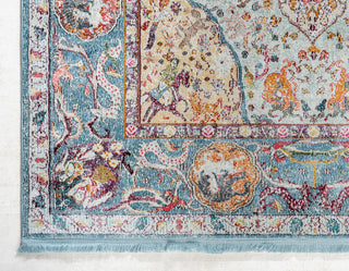 Unique Loom Light Blue Baracoa Rumba 2'x6' Runner Rug