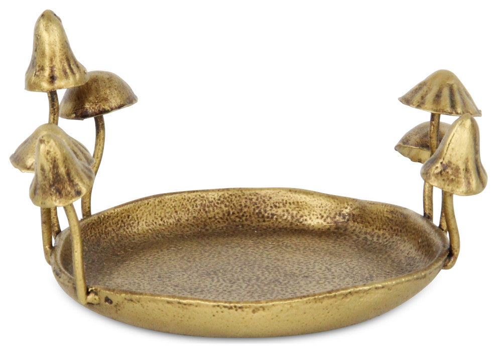 Qinrie Cast Iron Catchall Mushroom Tray