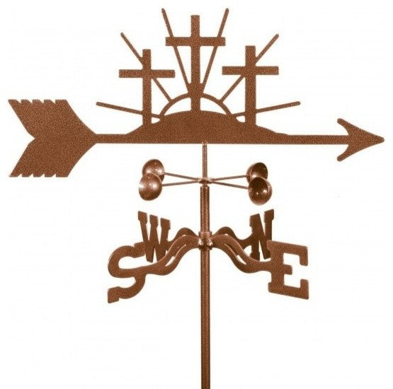 Crosses Weathervane With Garden Mount