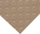 Rubber-Cal Coin-Grip Metallic PVC Flooring, Beige, 2.5mm, 4'x4'