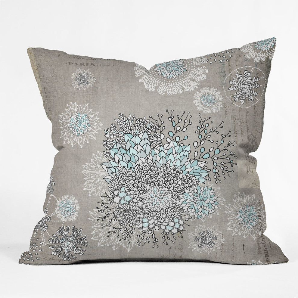Iveta Abolina French Blue Outdoor Throw Pillow