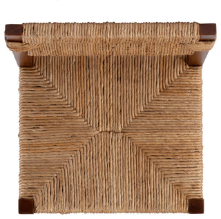 Valencia 25 in. Seat Height Woven Counter Stool With Back