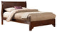 Rubberwood Low Footboard Sleigh Bed In Eastern King Size, Brown