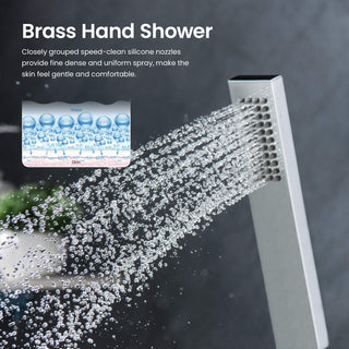 Cube 2 Function Thermostatic Shower System, Rough, Valve, Chrome