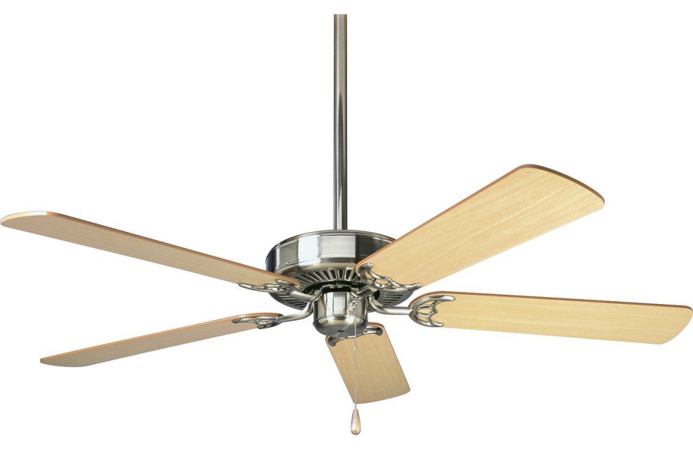 AirPro 52" 5-Blade AC Motor Ceiling Fan, Brushed Nickel