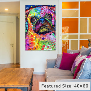 "Pug 92309 Gallery" by Dean Russo, 26x18x1.5"