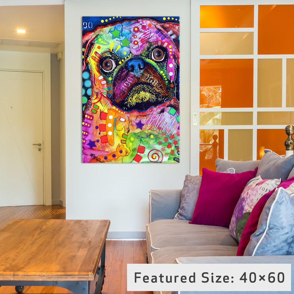 "Pug 92309 Gallery" by Dean Russo, 26x18x1.5"