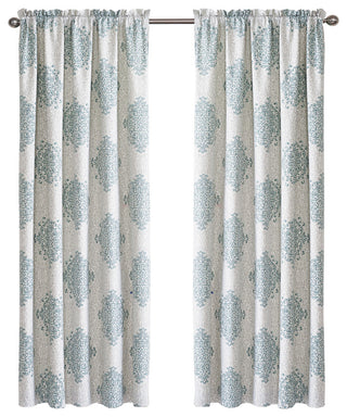 Chelsea 2 Piece Curtain Set, Blue, 60" X 84"