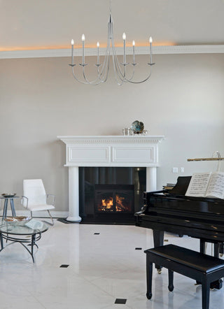 Home Living 42" Chandelier, Chrome