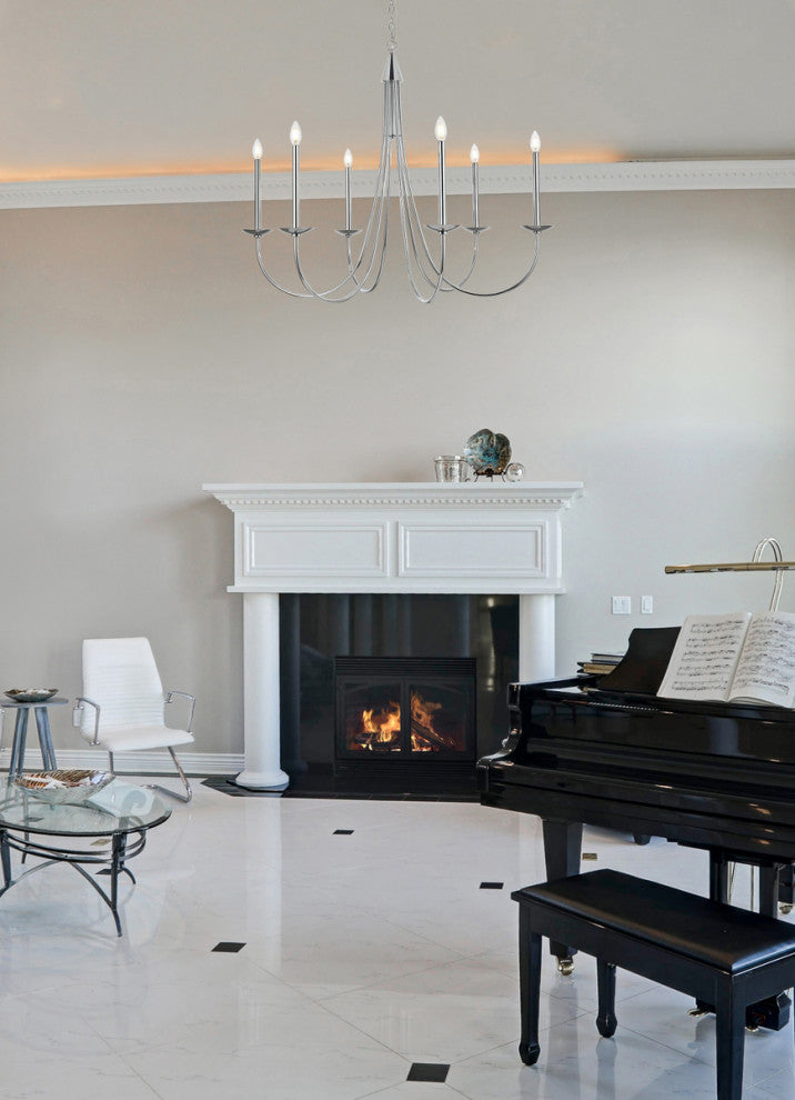 Home Living 42" Chandelier, Chrome