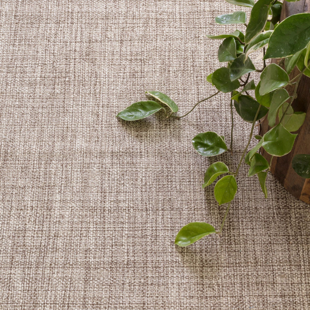 Dash & Albert Marled Brown Handwoven Cotton Rug, Brown, 3' x 5'