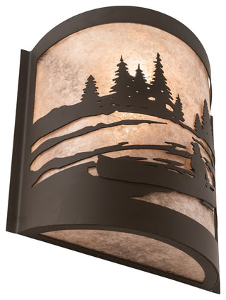 10 Wide Canoe At Lake Right Wall Sconce