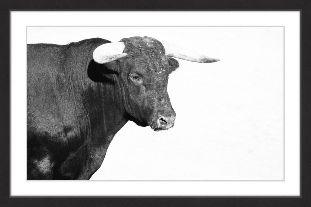 "Horned Beast" Framed Painting Print, 36x24